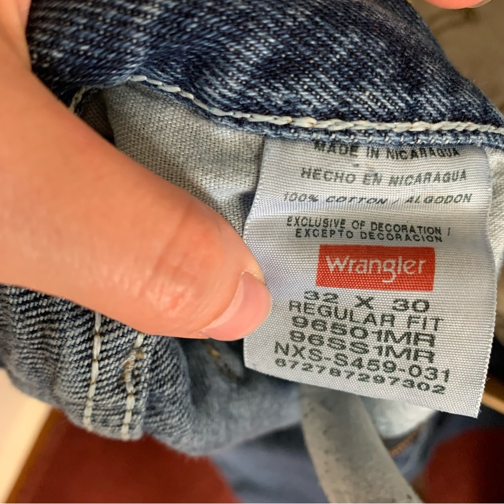 Mens wrangler blue jeans size 32 x 30 - Picture 2 of 4